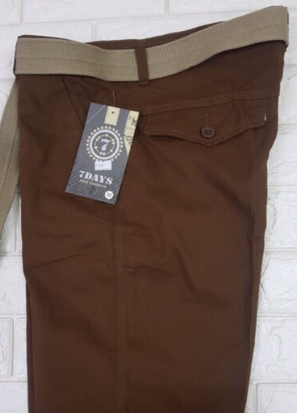 Cargo shorts 4 parcket with belt #1939 size :28 to 38