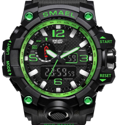 SMAEL Men LED Digital Quartz Waterproof Military Sport Watch